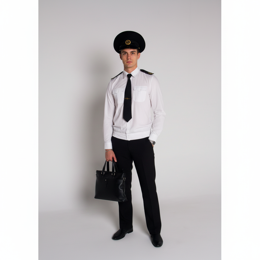 Брюки прямого кроя для курсанта